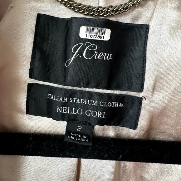 J. Crew Cocoon Coat Stadium Cloth Wool Pink - Picture 8 of 8
